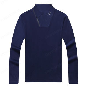 เสื้อเชิ้ตผู้ชายสไตล์ใหม่สำหรับชาวกลางและชาวชรา แขนยาว ผ้าผสมสไตล์พักผ่อน และเสื้อบาง