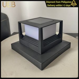 Solar Outdoor Post Light Waterproof Garden Lamp for Fence Yard Pathway Illumination