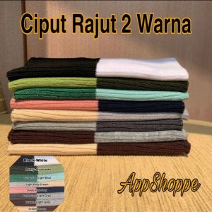 [HUSNA HIJAB] Ciput Rajut 2 Warna Ecer / CIPUT Non Kerut