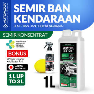 PENGHITAM BAN MOTOR PENGKILAP BAN DASHBOARD MOBIL MOTOR SEMIR BAN WATERBASE 1 Liter