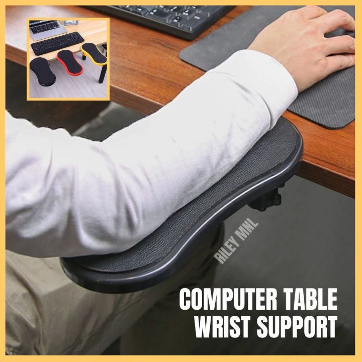 Riley Mnl Arm Rest Pad For Computer Table Ergonomic Wrist Support 180 Degree Rotating 2172