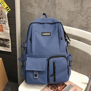 กระเป๋าเดินทาง Luggage เป้ลำลอง สีพื้น กระเป๋าแฟชั่น กระเป๋าเป้ Backpack กระเป๋าสะพายหลัง กระเป๋าผู้ชาย-ผู้หญิง มีหลายช่อง ทนทาน ไม่ขาดง่าย