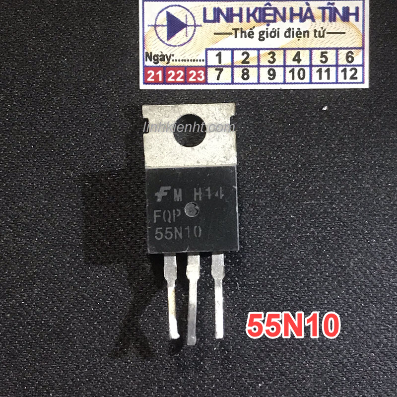 FQP55N10 55N10 mosfet kênh N 55A/100V chính hãng tháo máy-AG14