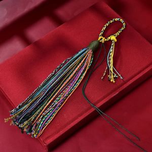 Hand-woven Pendant Lanyard Color Bag hanging Tangkazakilam Male Female Ethnic Style Retro Match Key Chain Car Pendant Accessory2026