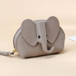 Royal Bagger Cute Elephant Coin Purse for Women Genuine Cow Leather Mini Storage Bag Fashion Ladies Clutch Wallet Purses