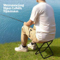 Kursi Lipat Mini Portable dengan pouch untuk Camping Mancing outdoor MultiFungsi. 