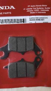 06455-KRE-KO1 Kampas Rem depan New PCX 2017-2021 ADV 150 2019-2022