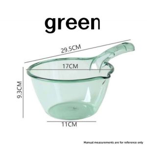 Transparent Plastic Tabo Big Water Dipper Clear Scooper Bathroom Toilet Dip Buckets Water Scoop