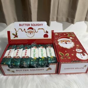 Christmas Anti-Stress Relief Toy Santa Claus Xmas Tree Squeeze Bounce Toy Kids New Year Gift Christmas Party Decor