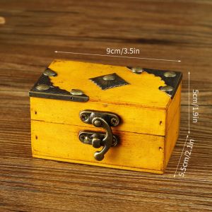 ADAM Khóa cài di động Hộp đựng đồ trang sức Kích thước nhỏ Phong cách phương Đông. Hộp đựng đồ trang sức nhỏ Độc đáo Cổ điển Hộp đựng kỷ vật Hộp lưu trữ để bàn