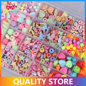 [Eleanor] 1 Bộ sáng tạo lỏng Spacer hạt làm vòng đeo tay vòng cổ 10 24 lưới cô gái đồ trang sức Bộ đồ chơi tự làm Handmade Đính cườm đồ chơi trẻ em Quà tặng