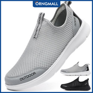 ORNGMALL Người Đàn Ông Của Mùa Hè Giản Dị Giày Slip-On lưới khí thoáng khí Sneakers nhẹ thoải mái Giảng Viên Cho Nam Giới Kích Thước 39-48