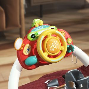 【CHANG】พวงมาลัยรถยนต์ไฟฟ้าจําลอง พร้อมเสียงดนตรี ของเล่นสําหรับเด็ก