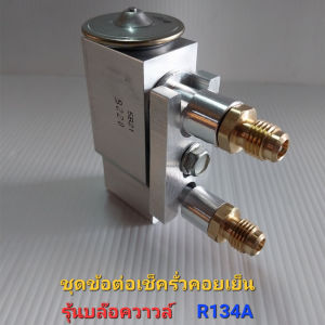 ชุดเครื่องมืออัดเช็ครั่วตู้แอร์รุ่นบล็อควาล์วR134A