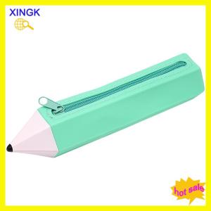 XINGK กระเป๋าใส่ปากกาทำจากซิลิโคนกล่องใส่ของขวัญน่ารักสีลูกกวาดสุดสร้างสรรค์จุของได้เยอะมีซิปจัดระเบียบเป็นของขวัญที่ดี