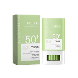 【 SPF50+】Eelhoe UV Protection Cream Refreshing Sunblock Stick Moisturizing Oil Control Anti Aging Whitening Solid Sunscreen Stick High Sunfast Broad Spectrum Ultraviolet Isolation Sunscreen Balm Face Body Hydrating UVA/UVB Protection Sun Stick