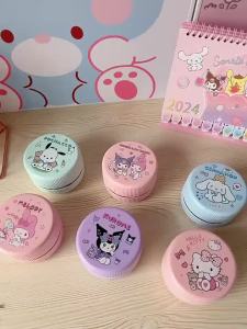 Sanrio  Handheld Desktop Vacuum Cleaner mymelody Kuromi Cinnamoroll Pochacco Pom Pom Purin Portable Cleaner Cartoon Shape Eraser Dander Confetti Cleaning Brush birthday gift