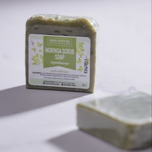 สบู่สครับมะรุม สู่ตรธรรมชาติ ช่วยบำรุงผิว เนื้อสครับไม่บาดผิว หอมสดชื่น