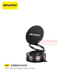 Awei X89 Car Holder Magnetic Holder Suction Cup Magnetic Portable Phone Stand Phone Holder Car Phone Holder Awei Holder