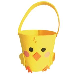 Adorable Felt Basket for Easters Gifts and Decorations Animal Themed Handbag School Craft Projects Handmade Gift Holder