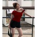Asymmetrical double lined top Buy 1 Take 2 Free(Total of 3pcs)  Half-Off Shoulder Basic Solid Top Womenswear. 