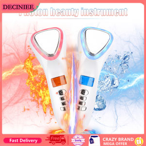 DECINIEE LED Face Lifting Ultrasonic Cryotherapy Hot Cold Hammer Light Photon Facial Machine Massager Face Tighten Wrinkle Remover Beauty Care Tools