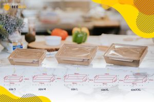 กล่องฝาใส น้องฝาใส กล่องใส่อาหาร พร้อมฝาปิด  (1แพค /25ชิ้น)