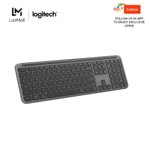 [Online Exclusive] Logitech Signature K950 Wireless Keyboard Sleek Design Switch Typing Between Devices Quiet Typing Bluetooth Multi-OS Windows Mac Chrome - Graphite/Off White