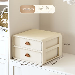 Vision Underwear Storage Box Multi-Purpose Bra Sock Organizer Separation Box Drawer Wardrobe Storage Cabinet Dustproof Compartment Sorting Box for Ties Panties Storage