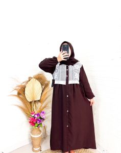 ADL - LARISA SET HIJAB // GAMIS SET HIJAB SEGI EMPAT CRINGKLE MIX BRUKAT MALIKA // GAMIS KEKINIAN VIRAL