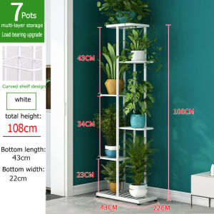 5-8 Tier Metal Plant Stand - Durable Indoor/Outdoor Flower Pot Display Holder for Living Room Garden Lawn and Patio