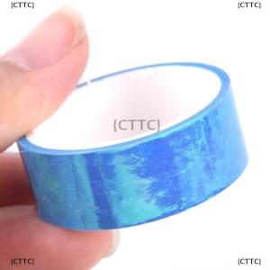 {CTTC} 5m Rhythmic Gymnastics Decoration Holographic Prismatic Glitter Tape Hoops Stick