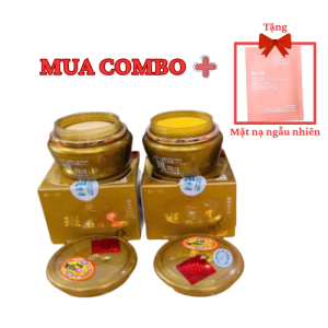 Combo ngày và đêm kem sâm Tem Đỏ Lulanjina trắng da - mờ nám tàn nhang + TẶNG MẶT NẠ