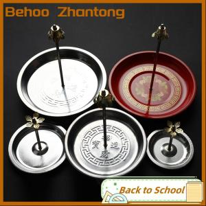 Behoo Dụng cụ đốt nhang bằng thép chảy ngược đĩa CuộN gỗ đàn hương