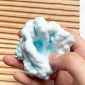 PLLEWY Super Soft Feel Squeez Table Toys Ice Skin Ultra-thin Stress Relieving Toy Soft Stress Reliever Sticky Handmade Ball for Kids Teens