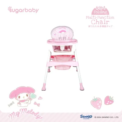 Sugar Baby Klassic Chair High Chair 6in1 K-Chair Kursi Makan Bayi / Hc-2371 // High Chair 3in1 Baby Flow // Sugar Baby 6-in-1 Folding Multi-Function Chair Sanrio Kursi Makan Bayi