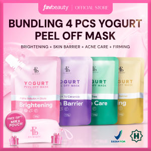 [Get Free Gift] FAV Beauty Bundling All Variant Yogurt Peel Off Mask | Brightening Acne Care Skin Barrier Firming | Masker Wajah Kelupas Berjerawat Mencerahkan Mengencangkan | HALAL | COD | BPOM