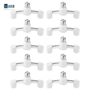 Ueblock✈ 10Pcs E27 To E27 Bulb Lamp Holder Flame Retardant for Home Warehouse Basement