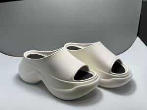 [Free Shipping] Womens high-heeled slippers for summer new thick-soled EVA slippers soft-soled home sandals