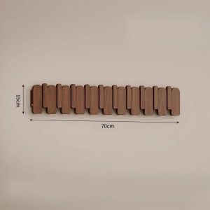 xpkQ Solid Wood Hooks Minimalist Piano Key Foldable Hooks Creative Door Back Coat Rack Sturdy Wall Hanging Home Storage 9R3H1