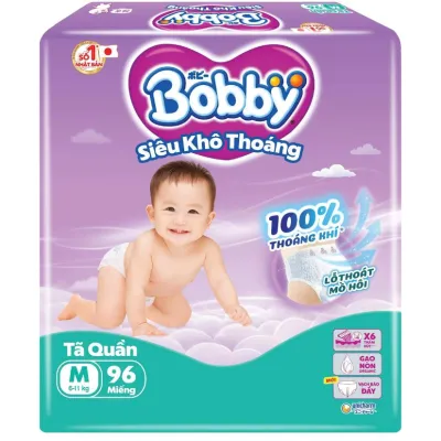 Tã Quần Bobby Ultra Gói Lớn Tiết Kiệm Đủ Size M96 L88 XL74 XXL68 XXXL24 XXXL31 - Từ 6 Kg Đến 27 Kg - Kho Bỉm Thanh Ngân