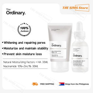 The ordinary Niacinamide 10%+Zinc 1% + Natural Moisturizing Factors + HAauthentic oil control brightening improving dullness shrinking pores staying up late to repair diminishing spots moisturizing and shrinking pores【Ready stock】