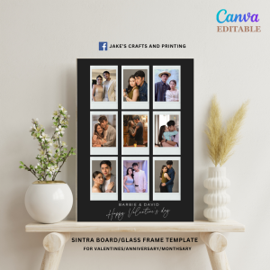 Customizable Personalized Valentines Sintra Frame and Board for Cherished Memories - Decor Gift