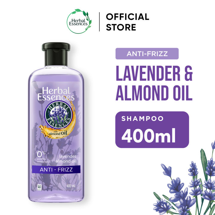 Herbal Essences Shampoo Anti-Frizz Lavender & Almond Oil Haircare 400 ...