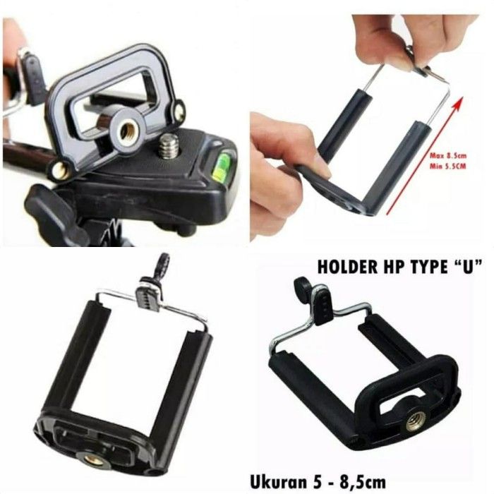 Holder Hp Smartphone U Universal I Holder U Tripod Mini Tongsis
