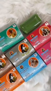 BEARING Soap For Dog สบู่อาบน้ำสุนัข สูตรเฉพาะทุกขน ใช้ได้นาน ขนาด 100 กรัม