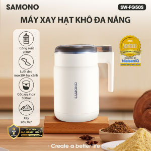 (MỚI) Máy Xay Hạt Khô Đa Năng Samono SW-FG50S Công Suất 200W 2 Lưỡi Xay Các Loại Hạt Coffee Ngũ Cốc