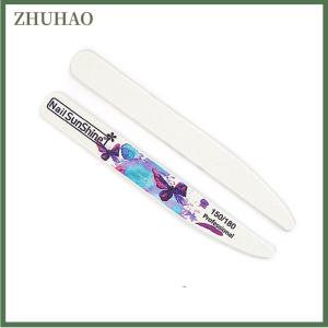 ZHUHAO 4 cái lốc móng tay bằng gỗ tập tin bướm in giấy nhám mạnh tập tin gỗ trắng