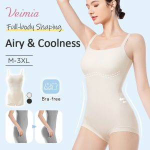 【OFFICIAL】VEIMIA Cooling Bodysuit Tummy Control & Butt Lift Sculpting Fit Seamless For Everyday Wear Cooling Bodysuit Tummy Control Butt Lift Sculpting Fit Seamless For Everyday Wear Breathable One Piece Shaper Womens Daily Wear