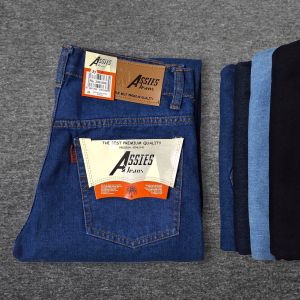 Celana Jeans Pria Reguler Panjang Model Standar Reguler Basic Pants Straight 28-38 warna hitam black